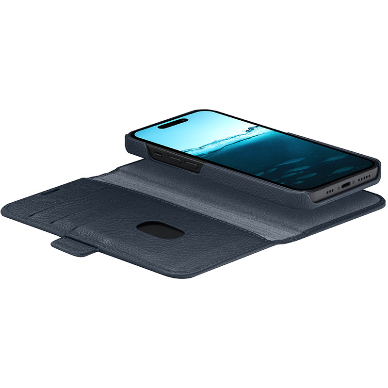 Custodia Portafoglio Magnetico Per IPhone Con Chiusura A Clip - Pelle Sintetica - Vari Colori