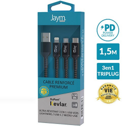 Jaym Câble ultra renforcé...